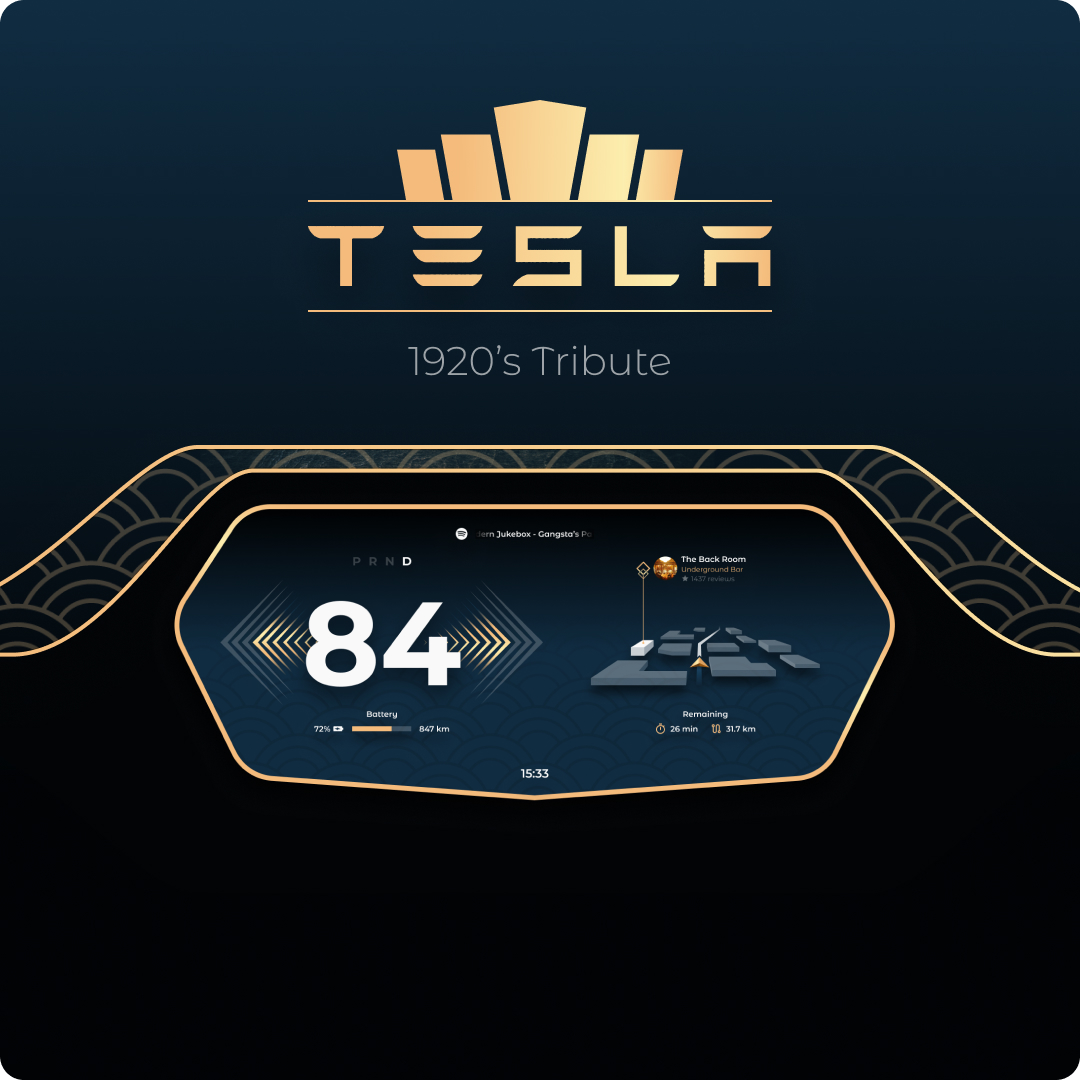 Troisième visuel UI challenge Tesla
